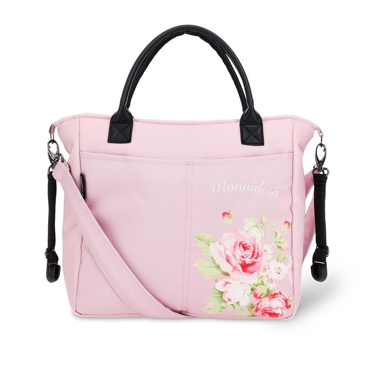 Pink floral diaper bag sale